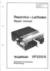 Voigtlander VP 200 manual. Camera Instructions.